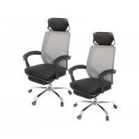 Комплект кресел АКЛАС Катран CH RL(L) 2 шт Черный (Черный Серый)